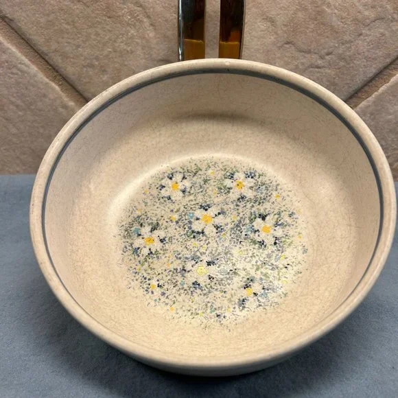 Lenox Dining Lenox Dewdrops Cereal Bowl Floral Blue Trim